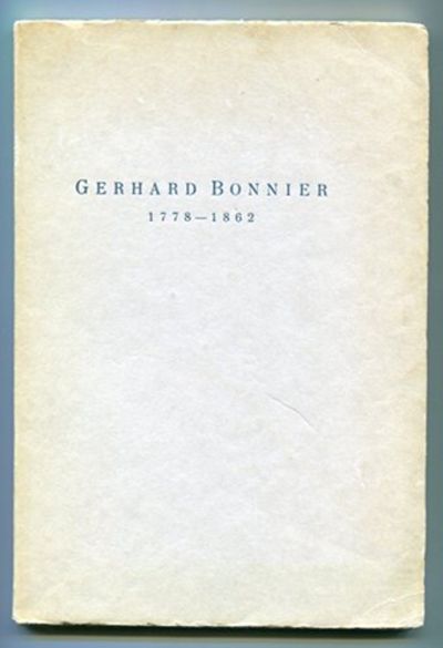 Gerhard Bonnier. 1778-1862. En minnesteckning.