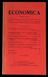 Economica. Published Quarterly. 35th Year, New Series, Volume XXII, Number 86. May, 1955