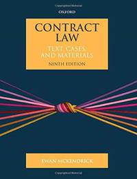 Contract Law: Text, Cases, and Materials by Ewan McKendrick