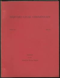 Harvard Legal Commentary. Volume Two May 1965