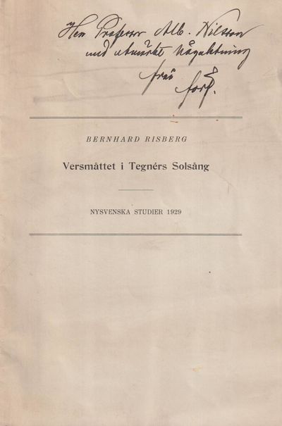 Versmåttet i Tegnérs Solsång [= rubrik].