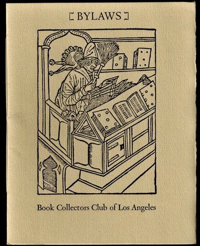 Book Collectors Club of Los Angeles. [1979.] Bylaws.
