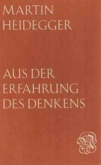 image of Aus der Erfahrung des Denkens.