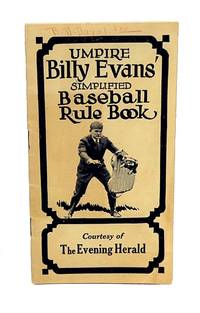 cover of Umpire Bill Evans’ Simplified Baseball Rule Book and Plays That Puzzle