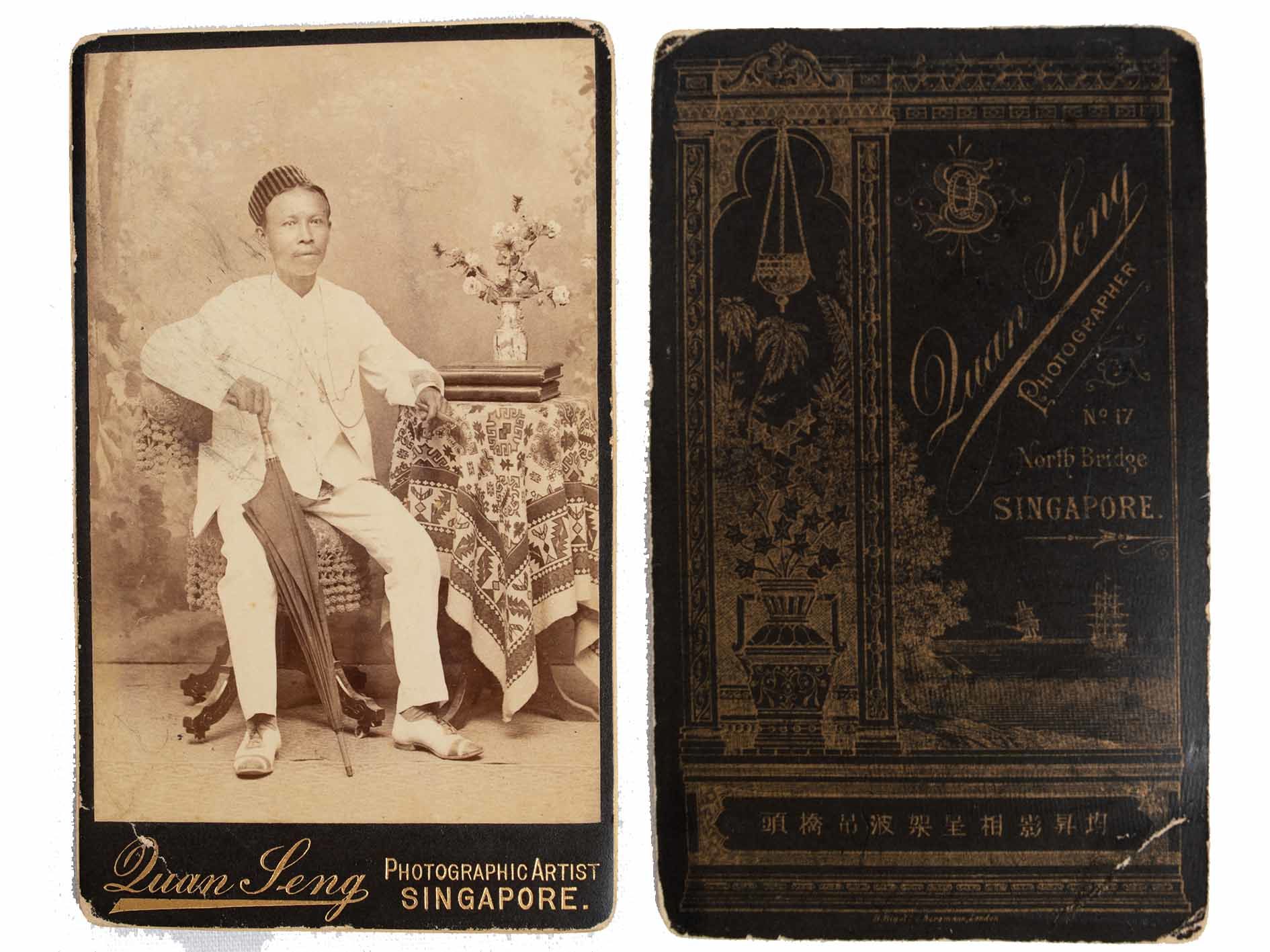 Carte de Visite of a Young Malay.