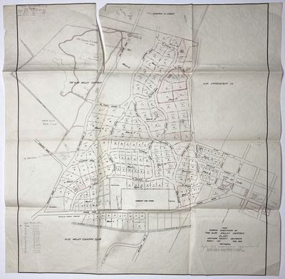 Map Showing Subdivisions of the Ojai Valley Company