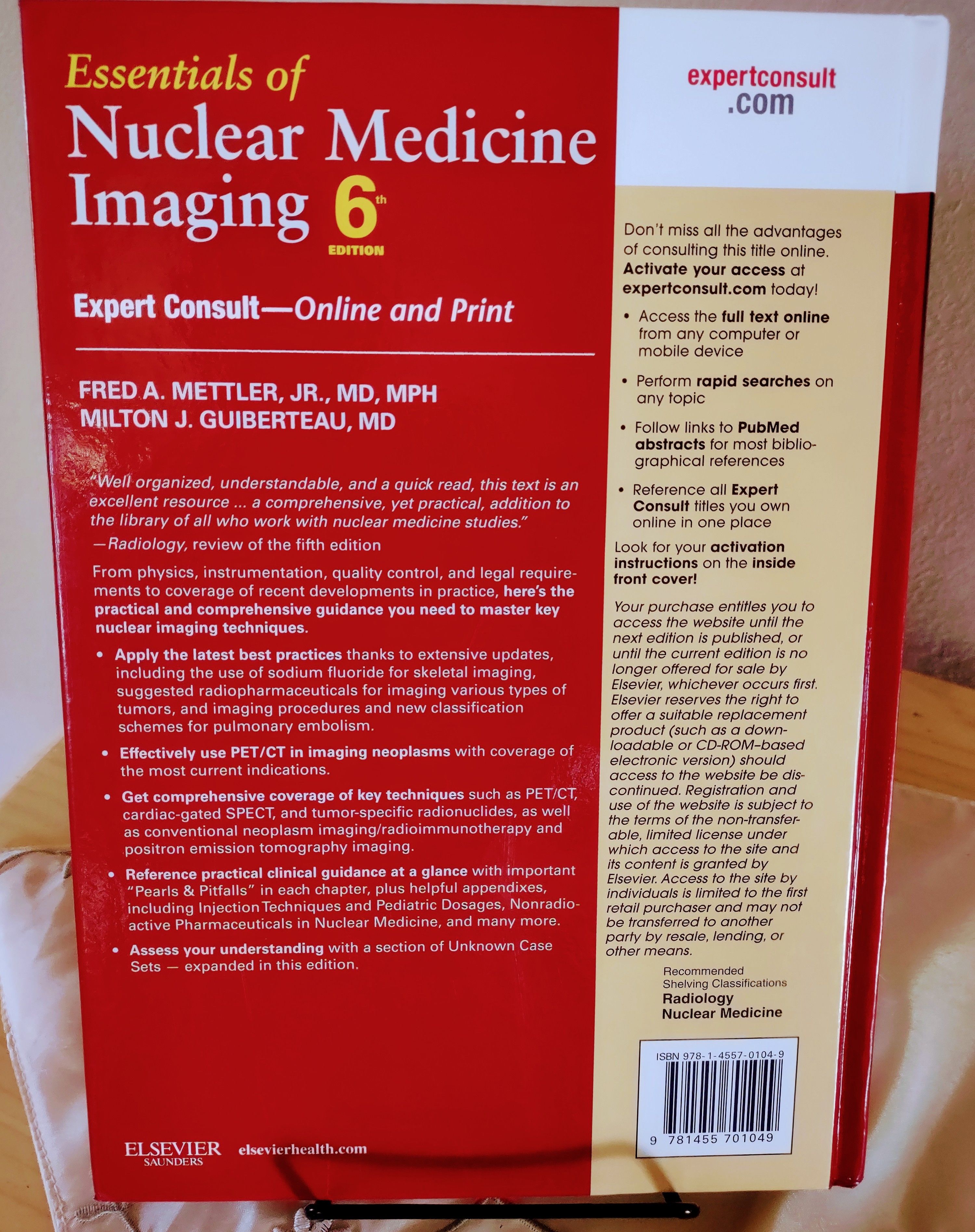 Essentials o f Nuclear Medicine Imaging by Fred A. Mettler, Jr