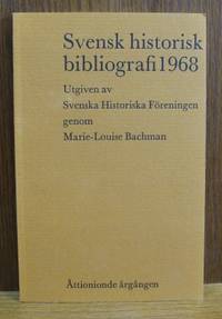 Svensk historisk bibliografi 1951-1968. Utgiven…