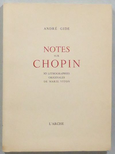 Notes sur Chopin. 10 lithographies originales de…