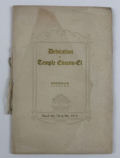 Dedication Services of Temple Emanu-El
