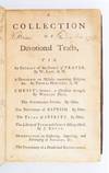 A COLLECTION OF DEVOTIONAL TRACTS . . . [including] OBSERVATIONS ON THE INSLAVING [sic], IMPORTING AND PURCHASING OF NEGROES