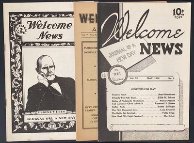 Los Angeles: Thorwald G. Mauritzen, 1939. Magazine. Three issues of the staplebound little magazine,...
