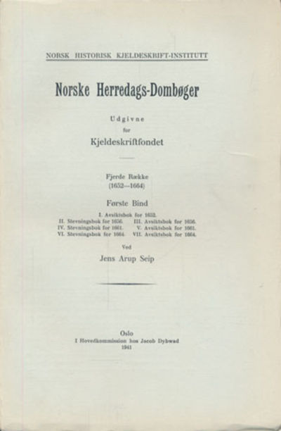 Norske herredags-dombøger. Tredje række…
