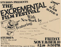 Studio 4 Presents The Excremental Film Festival (Original flyer for the 1989 film festival)