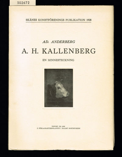A. H. Kallenberg. En minnesteckning.