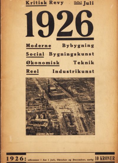 Kritisk Revy. Hefte 1. 1926