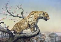 ORIGINAL PRINT TITLED "THE AVIARY" [Signed]