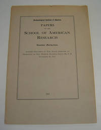 cover of Address Delivered by Hon. Frank Springer at Dedication of New Museum Building, Santa Fe, N. M. November 25, 1917.