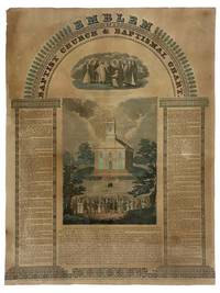 Emblem Baptist Church & Baptismal Chart, 1836, Single Sheet