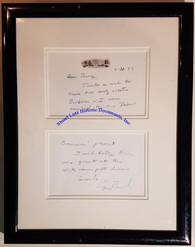 A Scarce George H.W. Bush Handwritten Letter As President