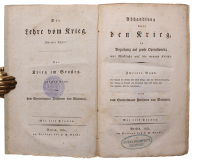 Die Lehre vom Krieg. Erster-(Zweiter Theil). (1. Abhandlung über den kleinen Krieg und über den gebrauch der leichten Truppen, mit Rücksicht auf den französischen Krieg. - 2. Abhandlung über den Krieg, in Beziehung auf grosse Operationen; mit Rücksich... (photo 5)