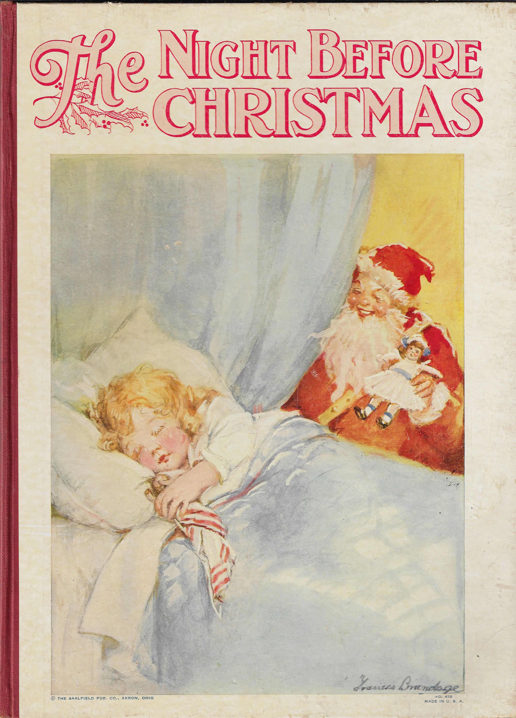 Night Before Christmas No 416 A Visit From Saint Nicholas By Clement C Moore 1915 From E M Maurice Books Llc Abaa Sku 008800 Night Before Christmas No 416 A Visit From Saint Nicholas By Clement C Moore 1915 From E M Maurice Books Llc Abaa Sku 008800