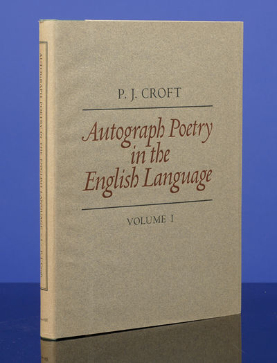 Autograph Poetry in the English Language