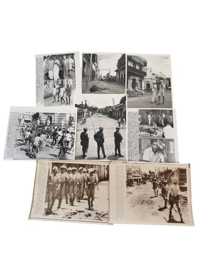 Hindu-Muslim Partition Aftermath, Communal Riots, Violence, Curfew, and Military Patrols, 1947 to 1974