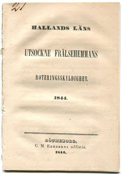 Hallands läns utsockne frälsehemmans…