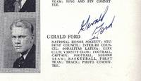 [GERALD FORD'S HIGH SCHOOL YEARBOOK] PIONEER ANNUAL OF 1931, SIGNED 9 TIMES BY FORD