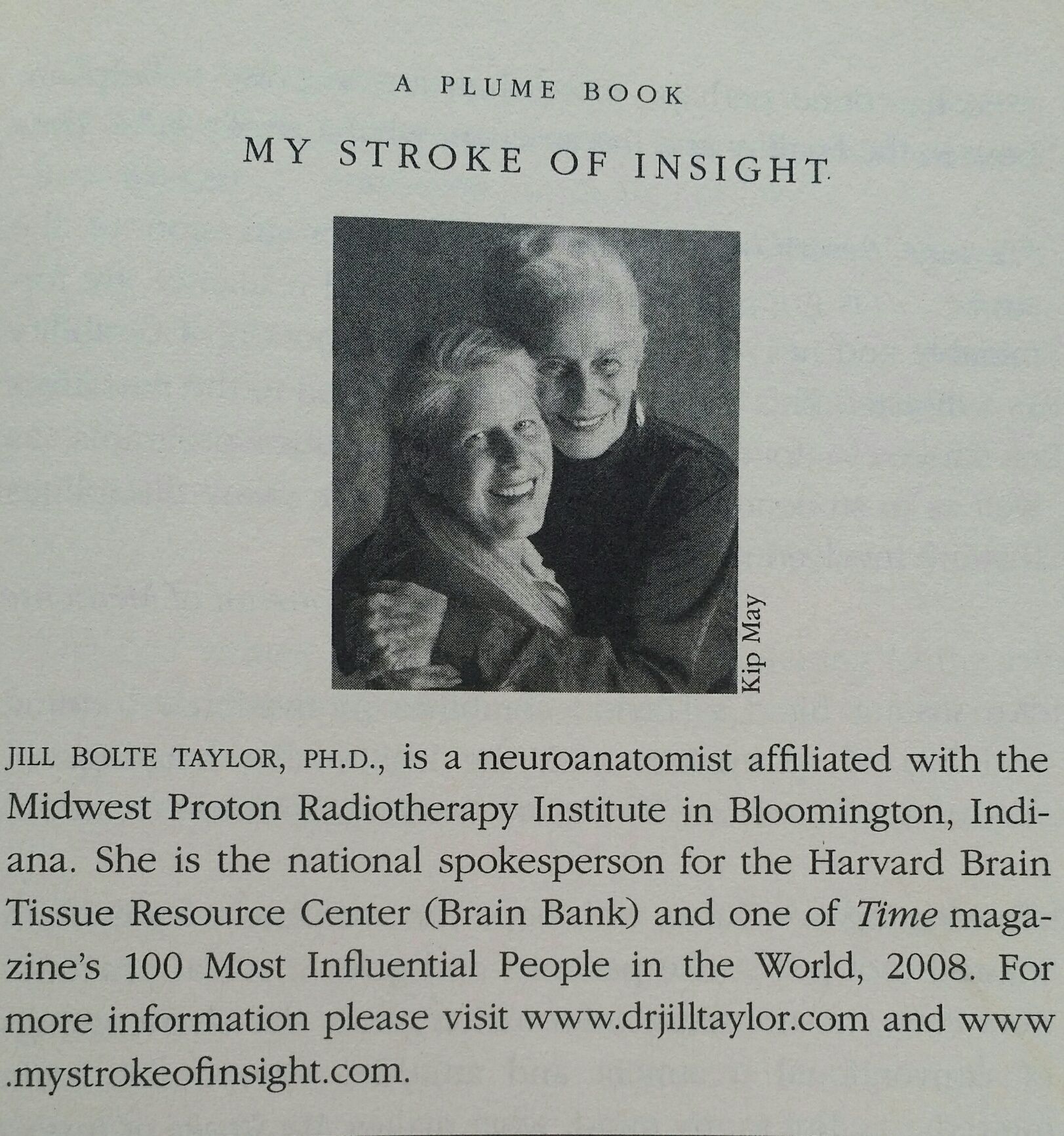 My Stroke of Insight by Jill Bolte Taylor | paperback glued spine
