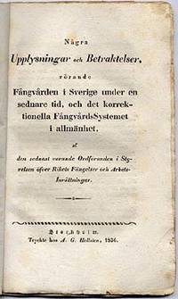 Några upplysningar och betraktelser, rörande…