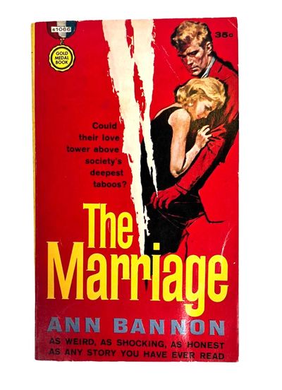 Early Lesbian Pulp Novel from Beebo Brinker series The Marriage by Ann Bannon, Signed First Edition 1960