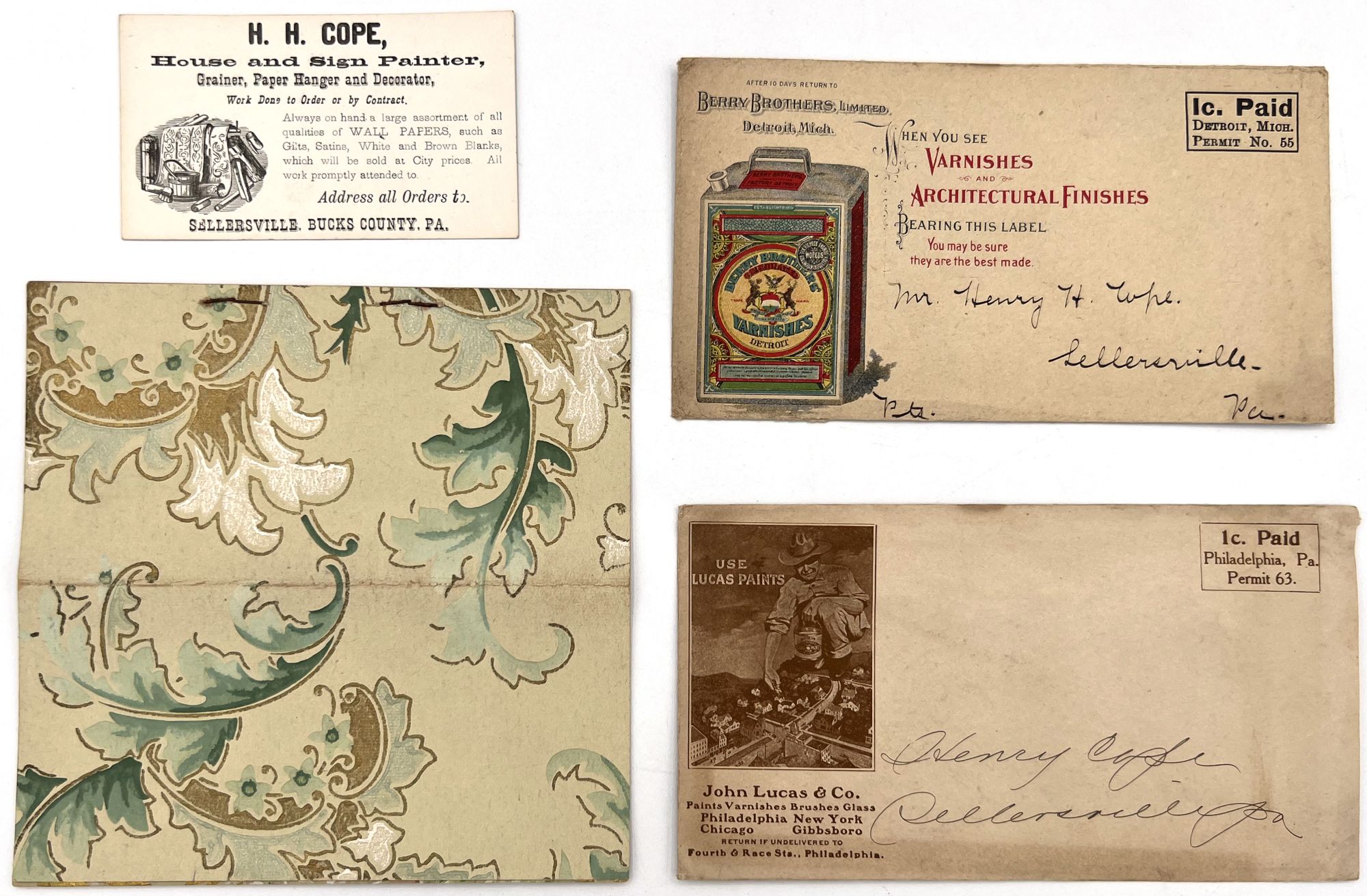 House Painting and Wallpaper Advertising Ephemera