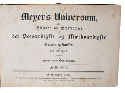 Meyer's Universum, eller Billeder og Beskrivelser…
