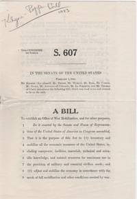 S. 607 In the Senate of the United States. . .; A Bill . .