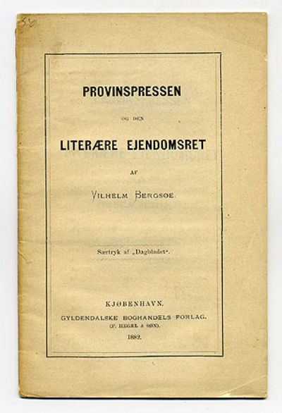 Provinspressen og den literære ejendomsret.…