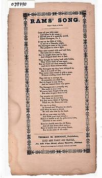 cover of Song sheet: RAMS' SONG. Tune--Rocks of Sicily