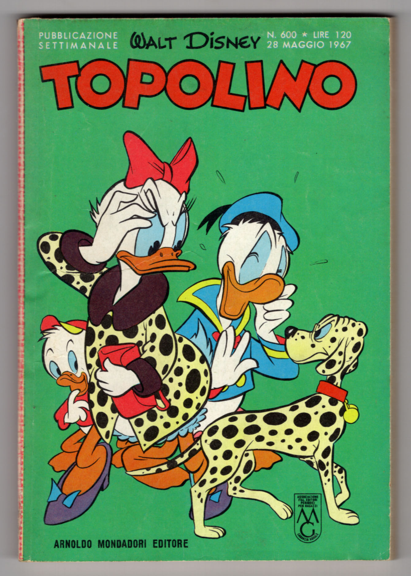 Paperino Natale Original italienische Topolino 1967-1971 Almanacco Topolino