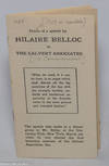 Precis of a speech by Hilaire Belloc to the Calvert Associates