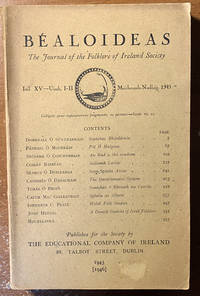 Bealoideas; The Journal of The Folklore of Ireland Society