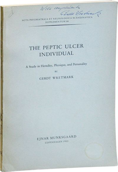 The Peptic Ulcer Individual: A Study in Heredity, Physique, and Personality [Inscribed & Signed]
