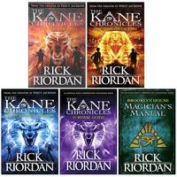 Rick Riordan Kane Chronicles Series 5 Books Collection Set (The Red Pyramid, The Throne of Fire,...