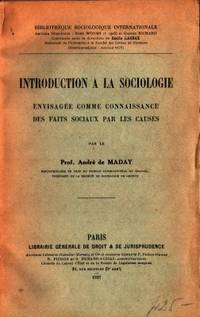 Introduction a la sociologie. Envisagée comme…