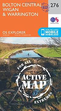 Bolton Central, Wigan & Warrington Map | Weatherproof | Mersey Forest & Red Rose Forest |...