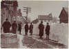 Winter scene, Main Street, Vinalhaven, Maine