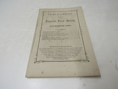 Publications of the American Tract Society November 1867
