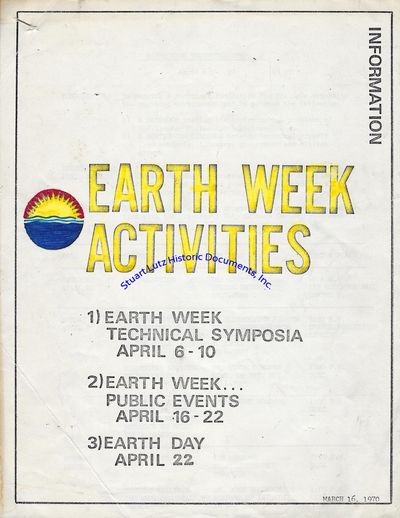 A Brochure For Philadelphias Earth Week Activities