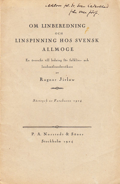 Om linberedning och linspinning hos svensk…