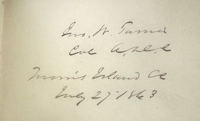 AUTOGRAPH ALBUM COMPILED BY EDWARD CAMPBELL, BREVET BRIGADIER GENERAL OF THE 85TH PENNSYLVANIA VOLUNTEERS, WHILE STATIONED AT FOLLY ISLAND, SOUTH CAROLINA, JULY 1863 THROUGH AUGUST 1873